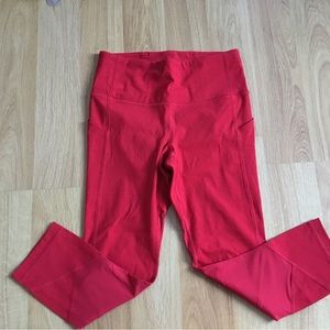 Lululemon athletic red tights